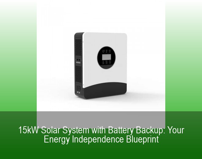 15kW Solar System with Battery Backup: Your Energy Independence Blueprint